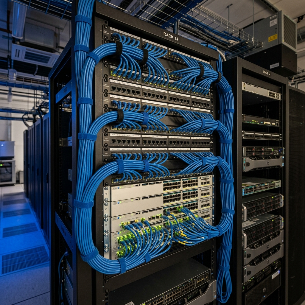 Structured Cabling Network Cabling Server Rack
